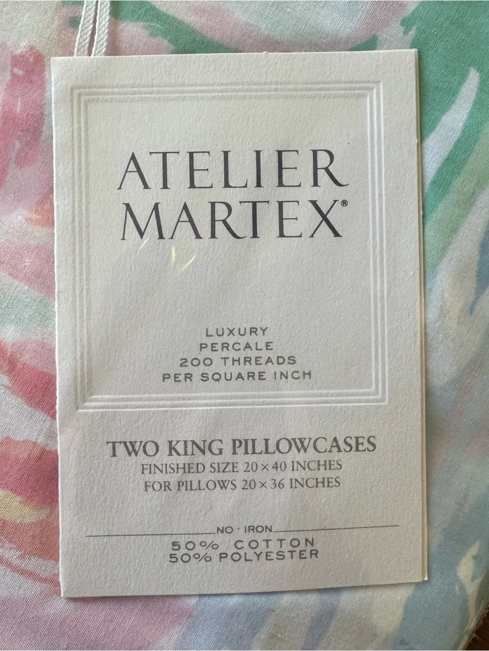 80s ATELIER MARTEX Claude Monet Lilies King Set Flat Fitted Sheets Pillow Cases
